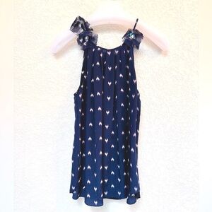 Rebecca Taylor Navy Silk Top